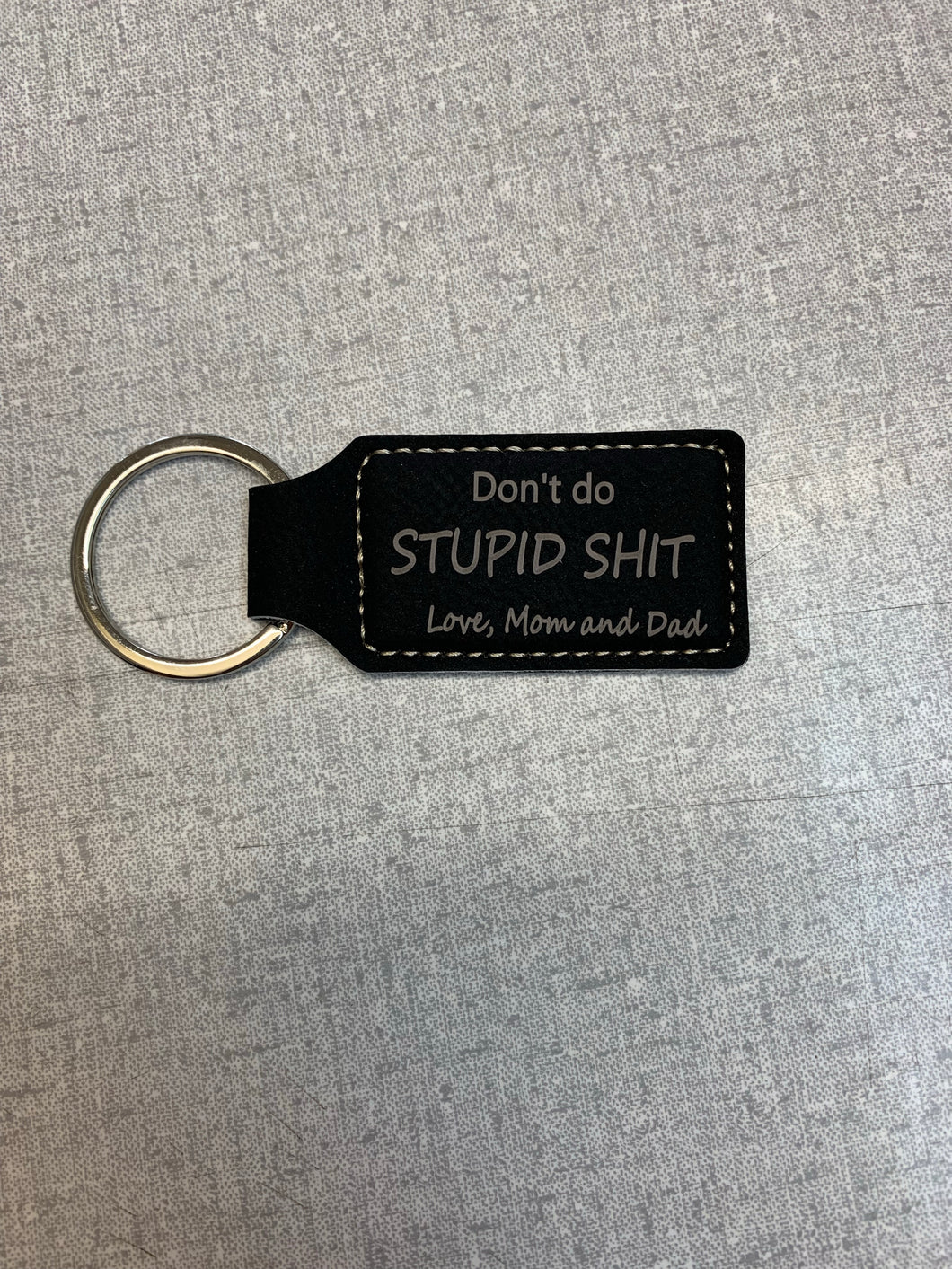 Leatherette keychain